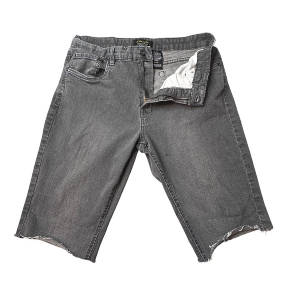 Urban Star Denim Shorts Mens 36 Gray Raw Hem Cut Off‎ Stretch Casual Jorts Y2K